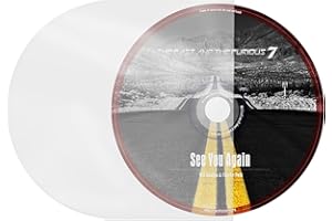 sdroceRyaM 200PCS CD/DVD Inner Sleeves Transparent Plastic Sleeve Anti-Static for 5inch CD and DVD Mini LP Storage