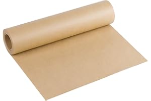 RUSPEPA Rotolo Di Carta Kraft Marrone-38,1cmX30m-Carta Riciclata Naturale Perfetta Per L'Artigianato, L'Arte, Il Confezionamento Di Piccoli Regali, L'Imballaggio, La Spedizione, Il Pagliolo E Il Pacco