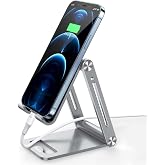 Juo Al&uuml;minyum Katlanabilir Metal Masa&uuml;st&uuml; Telefon Tutucu Standı G&uuml;m&uuml;ş