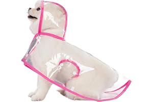 Dog Raincoat for Labrador,Dog Raincoat, Transparent Waterproof Dog Rain Coat for Small to Large Dogs, Adjustable Design for Golden Retrievers and Labradors, Ideal for Walking and Outdoor Activities