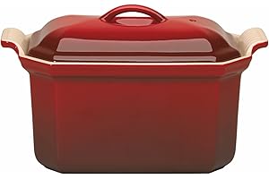 Le Creuset Kamionka prostokątny terrine z prasą, 800 ml, Cerise, 91008408064000