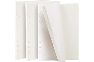 ZKSMNB 3 Packung Gepunktetes Papier (insgesamt 135 Blätter) 6 Löcher Nachfüllpapier Dot Grid Paper A5 für Filofax A5, Notizen, DIY, Bullet Journal, Skizze, Malerei, 8,26 x 5,59 Zoll