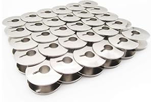 CKPSMS Marca - # 55623S BOBINAS DE ACERO ESTILO "L" Compatible con JUKI, BROTHER, SINGER, Janome (30PZAS)