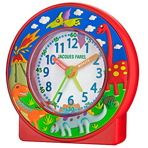 Preisvergleich Produktbild Jacques Farel Kinderwecker Jungen Dinosaurier rot ohne Ticken ACN 646