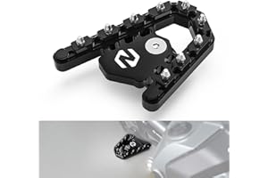 NICECNC Brake Lever Pedal Extender Aluminum Compatible with BMW R1200GS 2014-2018,Foot Pegs Enlarge Extension,Black
