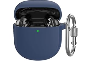AHASTYLE Silicone Case for New Bose QuietComfort Earbuds II/Ultra Earbuds (2023) Shockproof Full Protective Skin Cover Compatible with New Bose QuietComfort Earbuds II/Ultra Earbuds 2023 (Deep Blue)