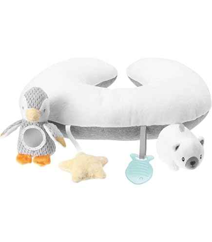 Nuby - Animal Adventures Sit-Me-Up baby stoel - Zit- en speelstoel voor op de vloer - Afneembaar blad - Machinewasbaar - 6 maanden