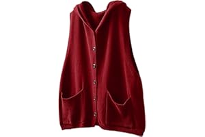 Generisch Damen Strickweste mit Knopfleiste und V-Ausschnitt - Ärmelloser Cardigan-Pullunder im klassischen Stil | Vielseitiges Basic für den Lagenlook