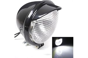 KATUR Motorcycle 25 Headlight Black Case For Harley Chopper Bobber Custom