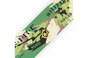 SuperDuperDecor - Military Squad Leader - Bedroom Wall Border - Eco 1.3m Self Adhesive Strips - Green