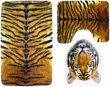 Bathroom Mats 3 Sets Of Non-slip Mats Cushions Toilet Mats ( Color : B )
