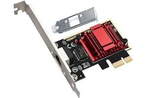 ULANSEN 2.5GBase-T PCIe Netzwerk Adapter RTL8125B 2500/1000Mbps PCI Express Gigabit Ethernet Karte RJ45 LAN Controller Unterstützung PXE für Windows/Linux/MAC mit Low Profile