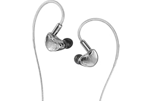 EZ EAR KBEAR Xuanwu HiFi 8mm Dynamic Driver In Ear Monitor IEM Diaframma ad alte prestazioni con cavità metallica in lega di zinco Cavo OFC 2PIN staccabile (argento, senza microfono)