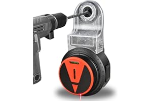 NS JUVYIG Collecteur de Poussière, Aspirateur de Perceuse électrique, aspirateur mural pour le perçage sans poussière de surfaces planes compatible avec tous les outils de perçage de perçage