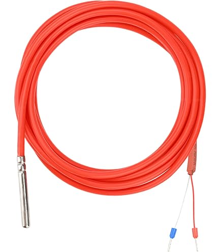 iOVEO 012EF02205 - PT1000 - inschroefsensor G1/8 inch roestvrij staal met 5 meter siliconen kabel