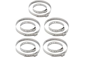 FDCGAS Universal Achsmanschetten Schellen - 10 Stück 20 mm bis 120 mm Klemmschelle Ohrschelle, Edelstahl CV Schlauchschellen Set, 5X groß 5X klein Axle CV Joint-Boot-Klemmen Kit