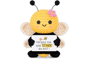 Gleevara Beste Freundin Geschenke, Geburtstagsgeschenk für Frauen, Pocket Hug Biene Glücksbringer Geschenke, Gute Besserung Geschenk, Lustige Mutmacher Geschenk für Schwester Mama Kollegin