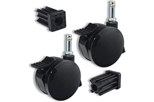 BERPSE 70360 Locking Caster with Insert for Weber Spirit Series 2009-2012, Genesis Series 2007-2011, and Summit Series Gas Grills 2007-2011, (Caster Diameter 2-7/8")