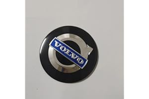 SANQIUTOU 4 Stück Nabendeckel Aufkleber für Volvo 56mm 60mm 65mm,Nabenkappen Abzeichen Sticker Auto Radnabenkappen Aufkleber Felgen Aufkleber Dekorationsaufkleber,60MM-Black