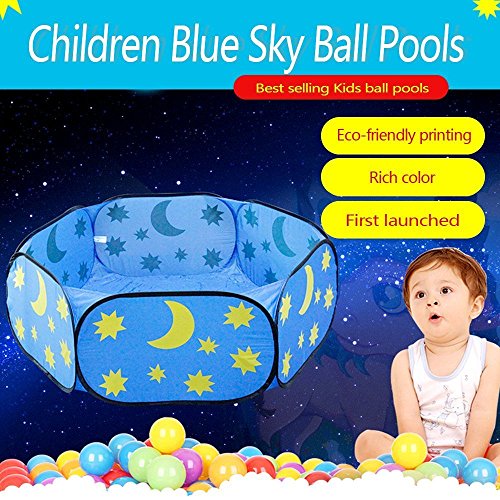 Ball Pit, Kids Toddler Pop Up Baby Ball Pool Play Pit Pool Indoor Outdoor, Balls NOT included (47 x 23 x 15 Inch)