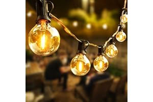 ‎WOWDSGN WOWDSGN 30+6 Stk. G40 Glühbirnen Lichterkette Außen, LED Glühlampen Lichterkette für Innen und Außen, Strombetrieben, Wasserdicht, keine Kitze, ideal für Weihnachtsdeko, Hochzeit, Party usw.