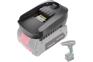 KUNLUN 18V Batería Adaptador Convertidor para Bosch PBA 18V Sistema Herramientas Inalámbricas Compatible con BAT609 BAT618 BAT619 BAT622 Bosch GBA18V Batería de Repuesto