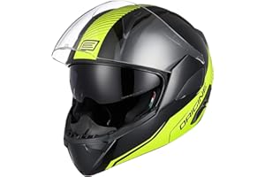 ORIGINE Casco Moto Modular Integral ECE Homologado con Doble Visera