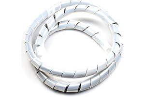 TR CABLE Natural 22mm Grande Cable alambre ordenado envolver PC Hogar Kit organizador de cine TV gestión 19-115mm 2 m