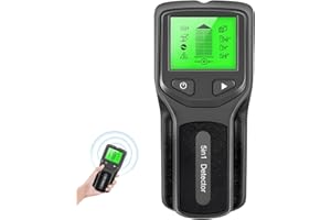 GMHLLES Stud Finder Wall Scanner, Wire Detector for Wall 5 in 1 Electronic Stud with LCD Display, Live Wire Detector for Wood, Metal and Ac Wire Detection (Black)