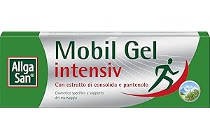Allga San Mobil Gel - Arnica per cavalli uso umano Arnica Gel Coadiuvante Massaggio, 100ml - Per Zone del Corpo come Schiena, Cervicale, Gomiti, Ginocchia - Defaticante con Canfora