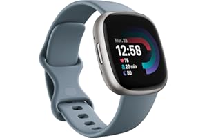 Google Fitbit Versa 4 Montre connectée sport avec GPS intégré et jusqu’à 6 jours d’autonomie de batterie - compatible avec Android et iOS