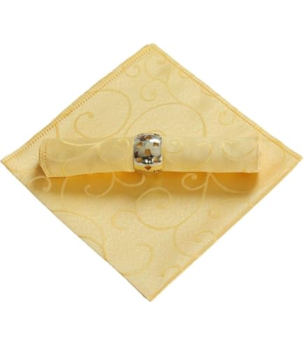 Elrene Home Fashions Lot de 4 serviettes en tissu pour bordures d'arbre