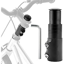 Ihreesy Riser De Potence Vélo - Extension De Tige De Guidon 30mm, Alliage Aluminium, Réglable Jusqu'à 50mm, Pour VTT, Route