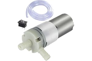 RUNCCI-YUN DC 12V Mini Bomba Agua,Diafragma Bomba Agua,DC 12V 370 Mini Bomba Agua Eléctrica bomba eléctrica autocebada Mini para máquina de té, refrigeración por agua, tanque de pescado