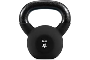 Yes4All 2-20kg Neoprene Coated Cast Iron Kettlebell, Kettle Bell Weight Sets for Home Gym Fitness & Weight Training - Multicolor Kettlebells, Single