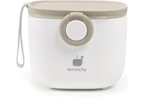 Termichy Dispenser per il latte in polvere, 250g Dispenser di Polvere Formula, portatile contenitoredi latte in polvere per neonati(cachi, 1 pezzo)