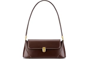 ZOUIQSS Shoulder Bag for Women Vintage Purse Fashion Classic Vegan Leather Clutch Tote Retro Handbag with Buckle Closure