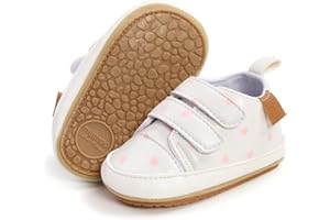 BABSMULY Baby-Schuhe für Jungen und Mädchen, rutschfeste Gummisohle, High-Top-PU-Leder, Sneaker, Kleinkind, Krippenschuhe, Neugeborene, Loafers, Flache Schuhe.