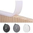 NiCoLa U-Shape Flexible Furniture Edge Banding, 5m×16mm White TPE Self Adhesive Veneer Edging Strip Edge, DIY Furniture Edge Trim for Table Cabinets Chairs Shelves Restoration