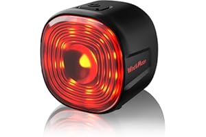 Wind&Moon Feu Arrière de Vélo, éclairage de Vélo à Capteur de Frein, éclairage de Vélo Rechargeable USB étanche IP66, 6 Modes D'éclairage, éclairage de Vélo de Conduite de Nuit