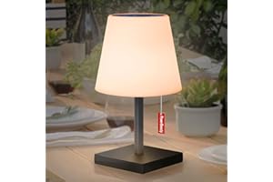 ‎GGNOO GGNOO LED Solar Tischleuchte Außen solar tischlampe outdoor RGB Warmweiß Tischleuchte mit Fernbedienung solarladung/USB-Aufladbar solar tischleuchte outdoor für Schlafzimmer Hotel Café