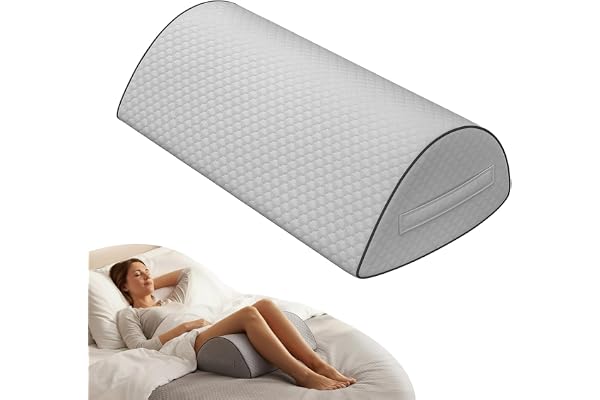pozico Knäkudde för sidosover – ergonomisk ben- och förvaringskudde av minnesskum, benkudde för knän, höft och rygg, tryckavlastande, med tvättbart fodral och bärhandtag