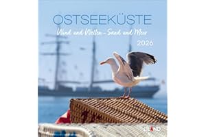 Ostseeküste Postkartenkalender 2026 - Wind und Wellen - Sand und Meer: Die Ostsee in einem kleinen Fotokalender. Kalender zum Aufstellen und Aufhängen mit 12 Postkarten. (Postkartenkalender Eiland)