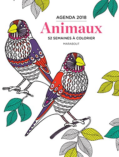 Download Agenda 2018 animaux 52 semaines à colorier
