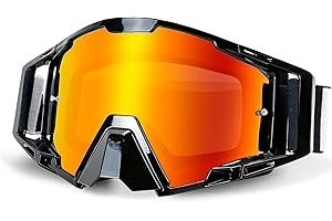 NENKI Gafas Motocross, Gafas Moto con protección nasal, Gafas Nieve para hombre y mujer, para deportes al aire libre, como Gafas Enduro