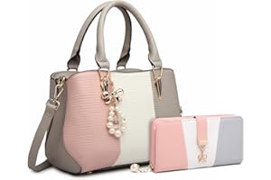 Miss Lulu Designer Handbags for Women and Purse Wallet Set Shoulder Bags Top Handle Bags Colour Combination