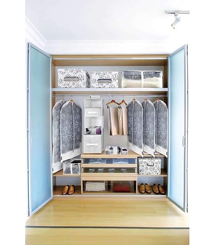 Custodia Per Coperte DOMO PAK Urban Gold - Confezione Da 2, 55x45x25 Cm - Foto 2