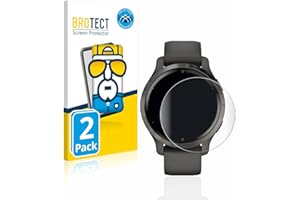 brotect Protection Intégrale 3D Incurvé pour Garmin Venu 2S (2 Pièces) - Couverture Complète, Film Protection Écran