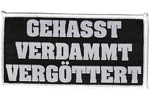 ‎HEIDENKLAMOTTEN Gehasst, Verdammt, Vergöttert Aufnäher/Patch zum annähen, aufnähen | passend für Böhse Onkelz Musik-Fanbekleidung