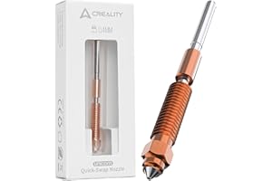 Creality K1C Nozzles, Unicorn Quick-Swap Nozzle 0.4 mm with Titanium Alloy Heat Break, Copper Alloy and Hardened Steel for K1C/K1 SE/K1/K1 Max/Ender 3 V3/Ender 3 V3 Plus 3D Printers